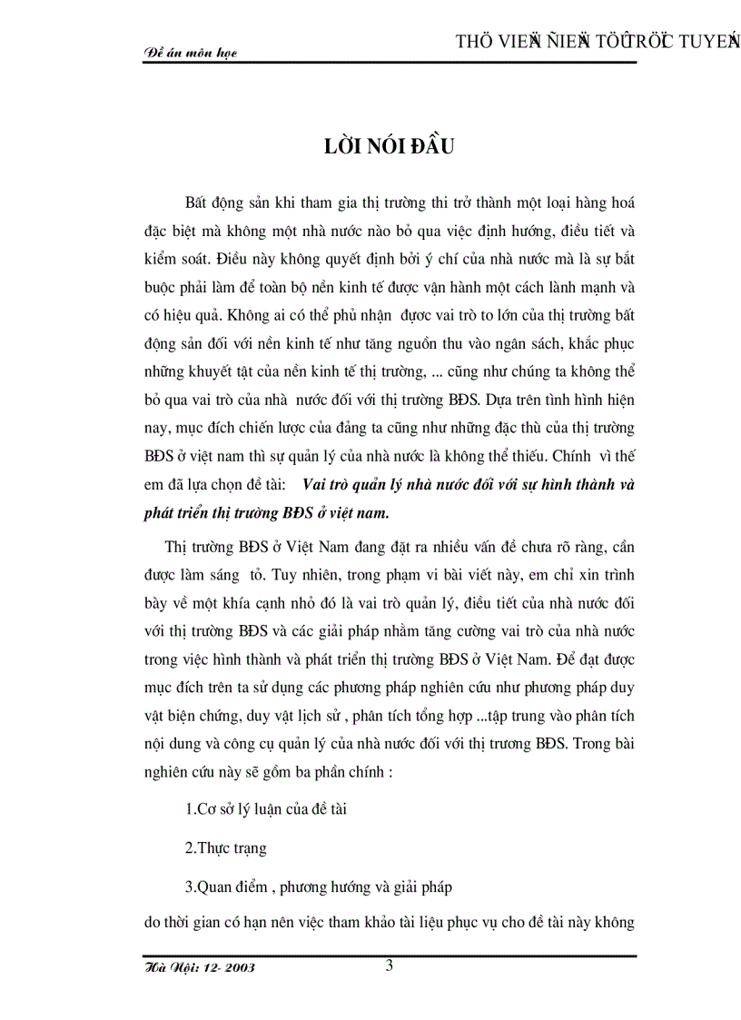 image for page Vai trò quản lý nhà nước đối với sự hình thành và phát triển thị trường BĐS ở việt nam