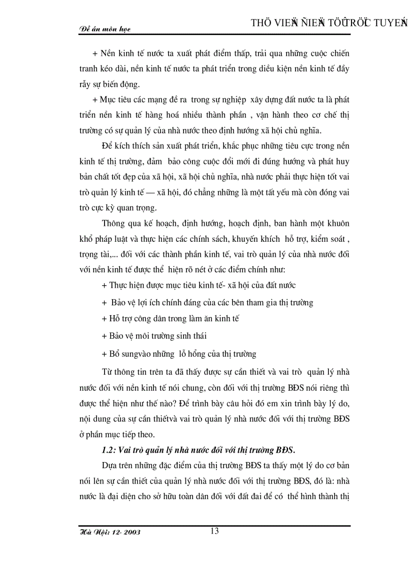 image for page Vai trò quản lý nhà nước đối với sự hình thành và phát triển thị trường BĐS ở việt nam