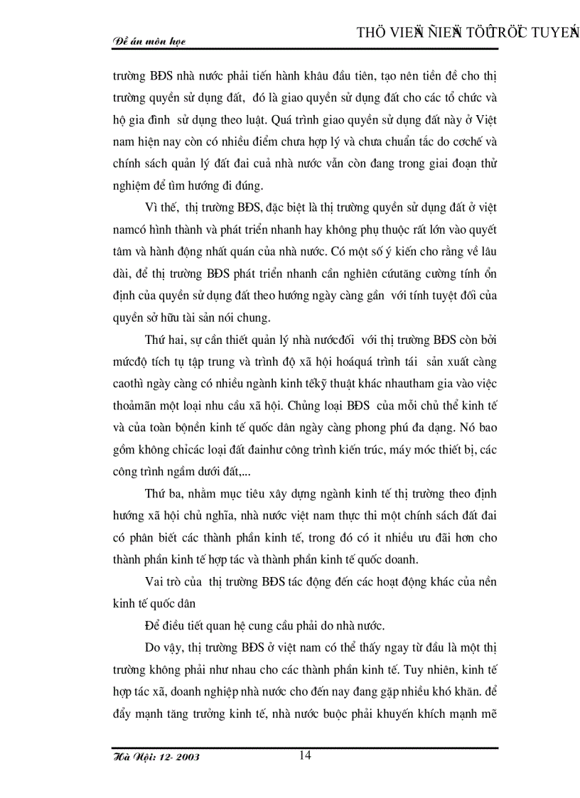 image for page Vai trò quản lý nhà nước đối với sự hình thành và phát triển thị trường BĐS ở việt nam