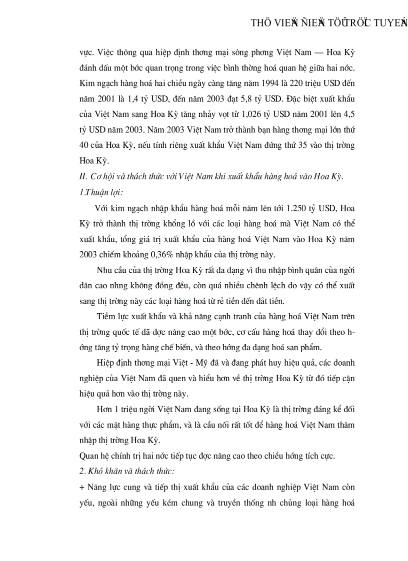 image for page Xuất khẩu hàng hoá của Việt Nam vào thị trơơờng Hoa Kỳ Những vấn đề đặt ra và giải pháp phát triển