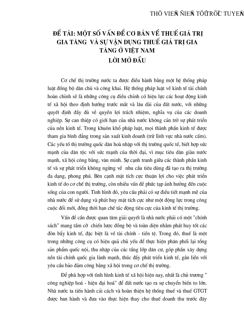 image for page Một số vấn đề cơ bản về thuế giá trị gia tăng và sự vận dụng thuế giá trị gia tăng ở Việt Nam