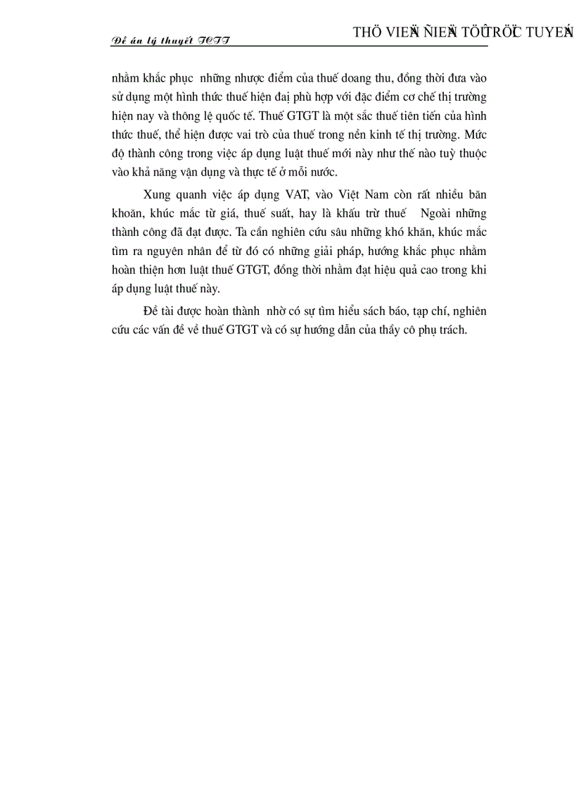 image for page Một số vấn đề cơ bản về thuế giá trị gia tăng và sự vận dụng thuế giá trị gia tăng ở Việt Nam