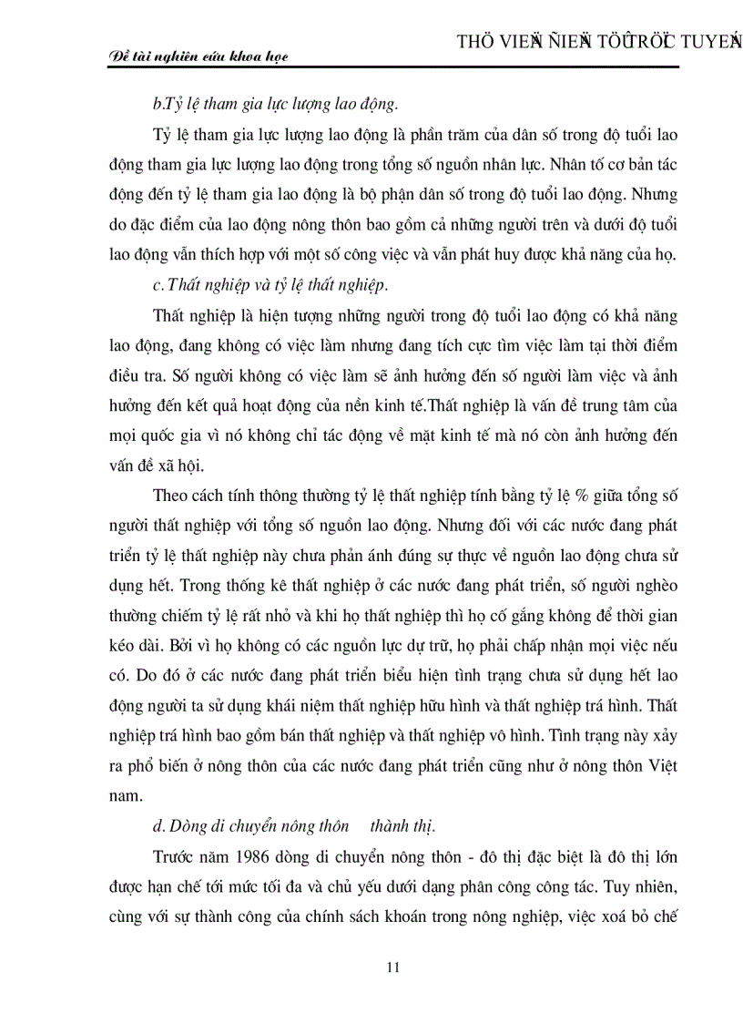 image for page Thực trạng sử dụng nguồn lao động nông thôn ở nước ta hiện nay