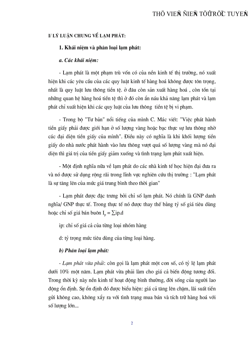 image for page Lạm phát và biện pháp khắc phục ở Việt Nam