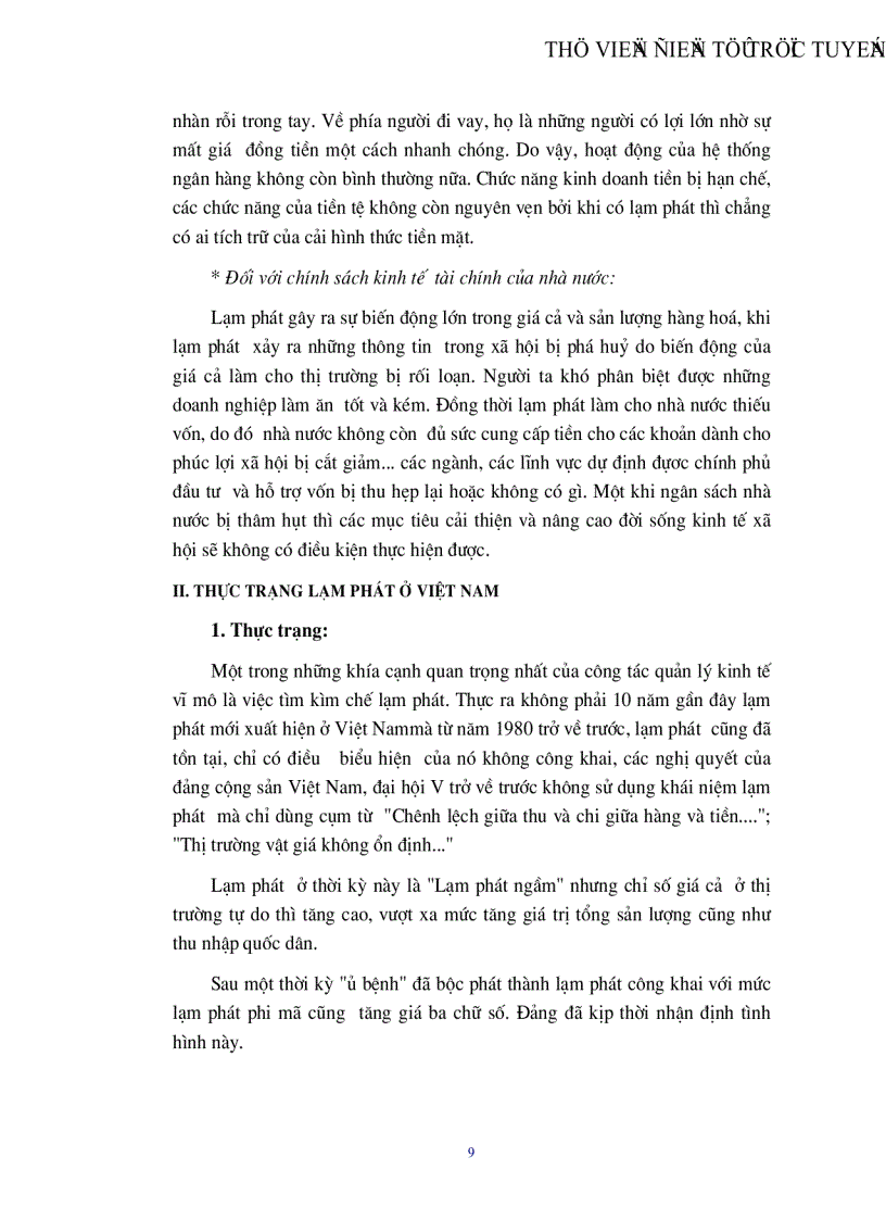 image for page Lạm phát và biện pháp khắc phục ở Việt Nam