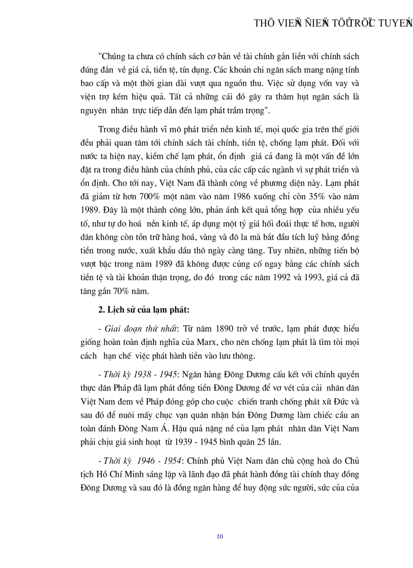 image for page Lạm phát và biện pháp khắc phục ở Việt Nam