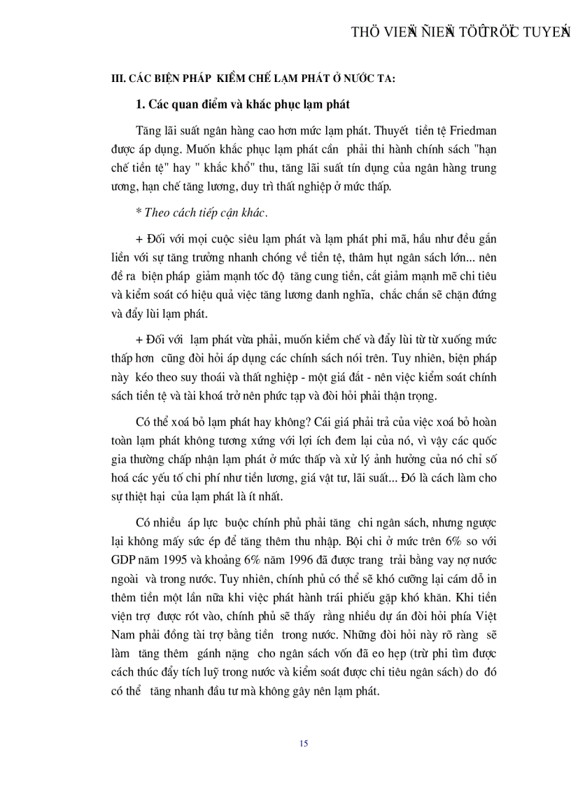 image for page Lạm phát và biện pháp khắc phục ở Việt Nam