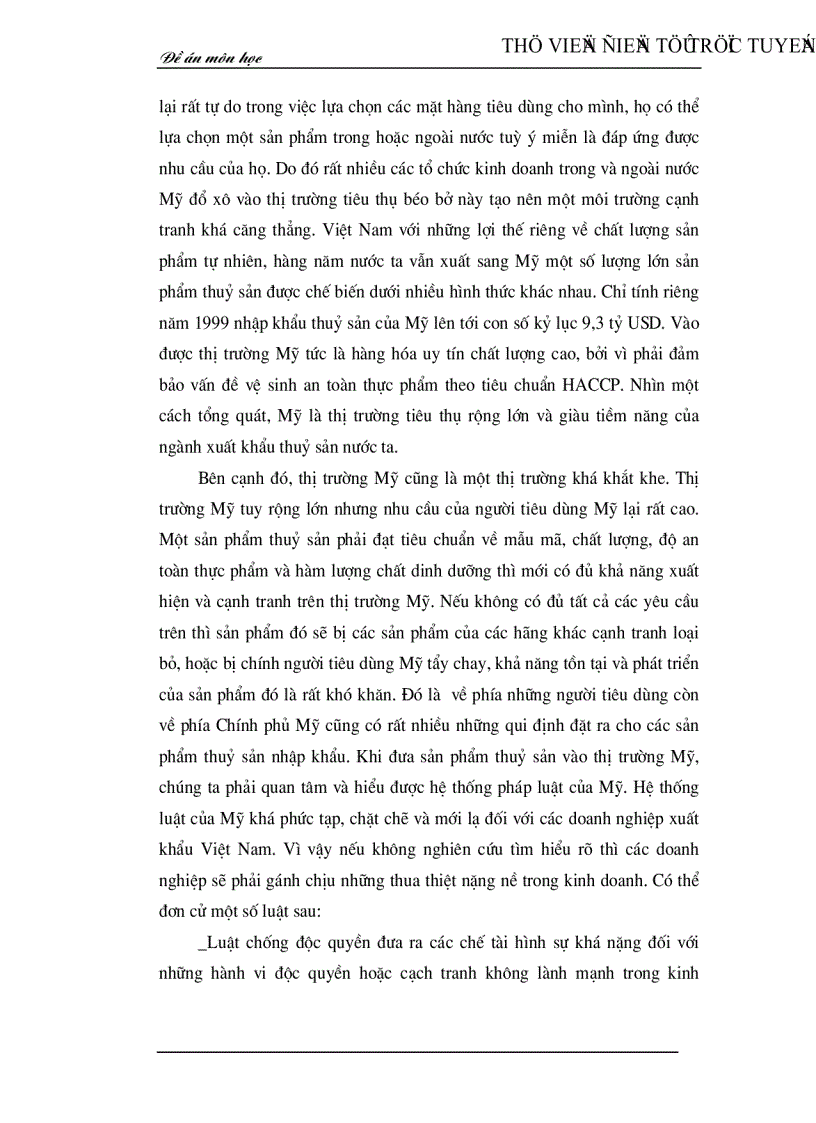 image for page Thực trạng và các giải pháp kinh tế chủ yếu nhằm mở rộng thị trường xuất khẩu thuỷ sản của Việt Nam tại Mỹ