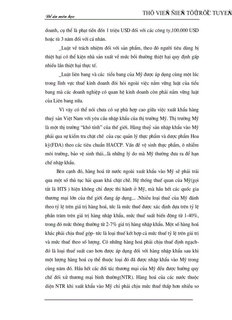 image for page Thực trạng và các giải pháp kinh tế chủ yếu nhằm mở rộng thị trường xuất khẩu thuỷ sản của Việt Nam tại Mỹ