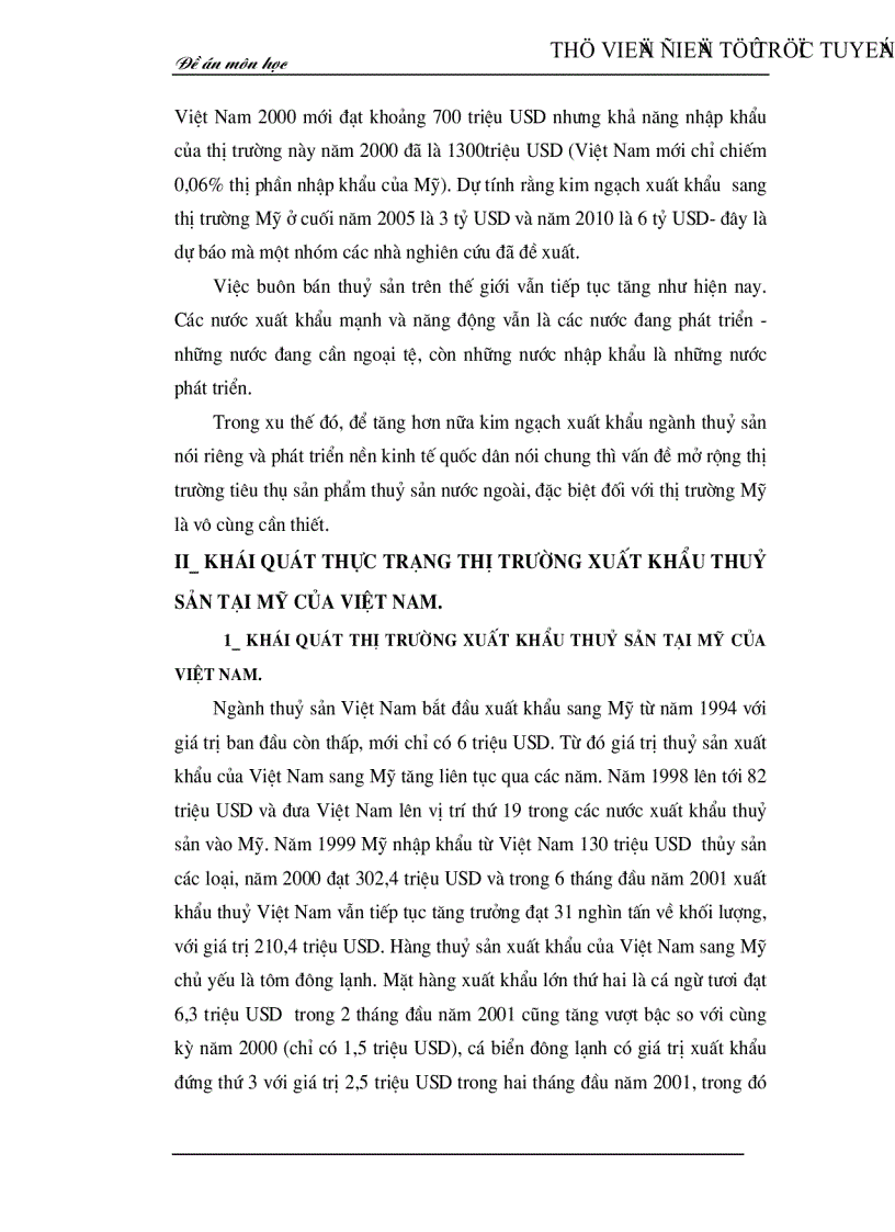 image for page Thực trạng và các giải pháp kinh tế chủ yếu nhằm mở rộng thị trường xuất khẩu thuỷ sản của Việt Nam tại Mỹ