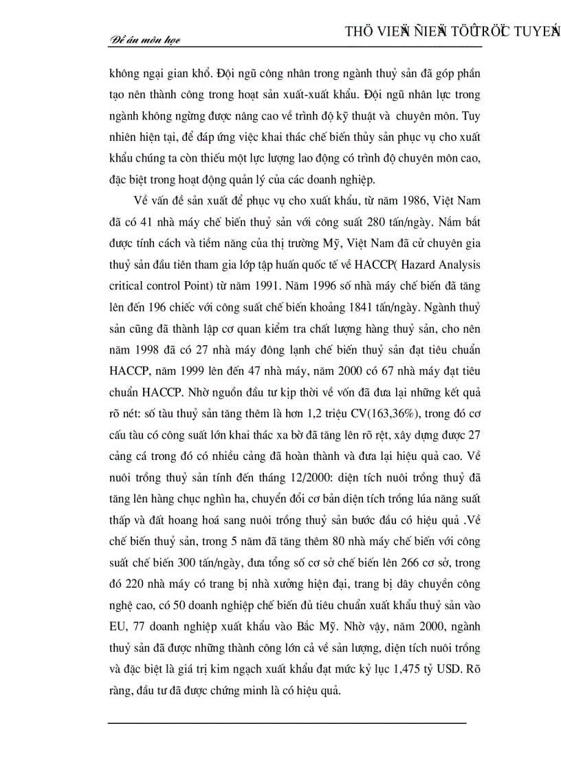 image for page Thực trạng và các giải pháp kinh tế chủ yếu nhằm mở rộng thị trường xuất khẩu thuỷ sản của Việt Nam tại Mỹ