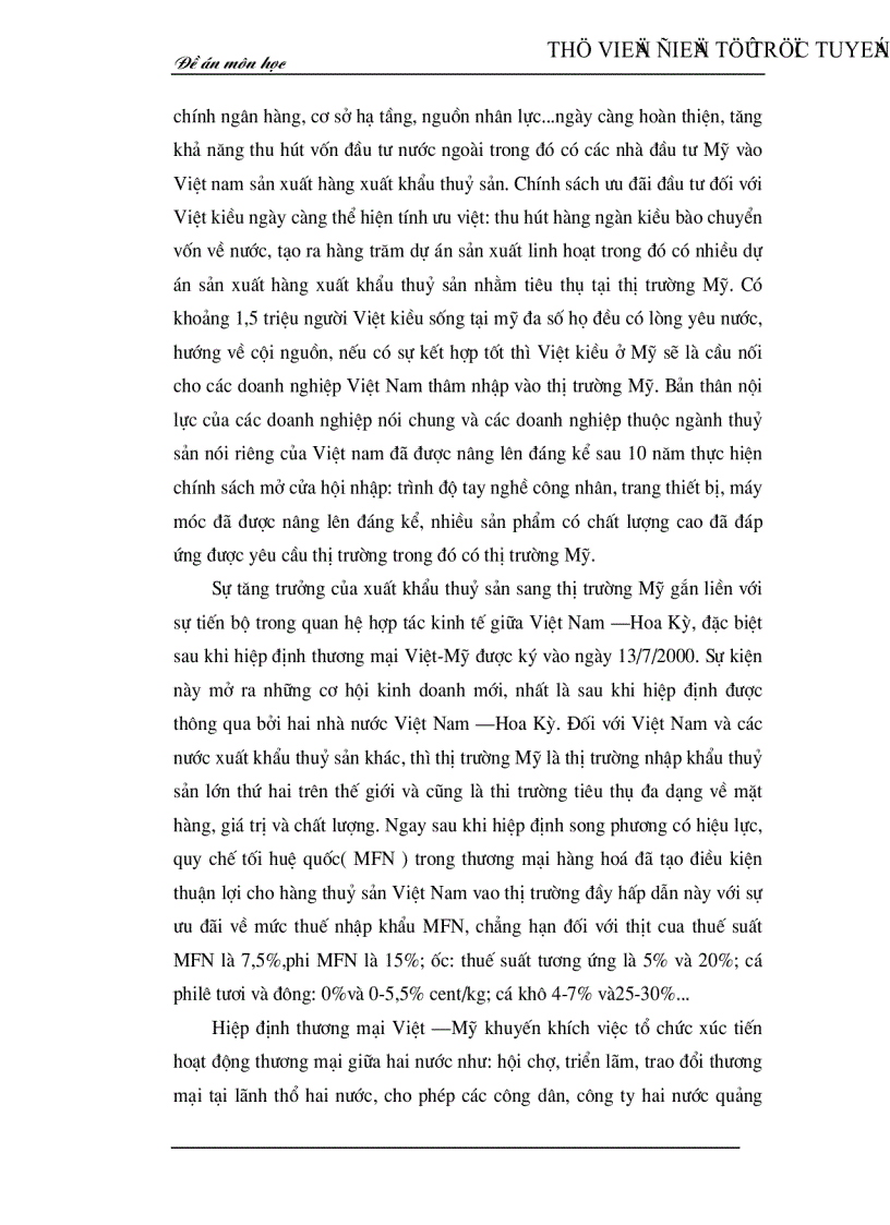 image for page Thực trạng và các giải pháp kinh tế chủ yếu nhằm mở rộng thị trường xuất khẩu thuỷ sản của Việt Nam tại Mỹ