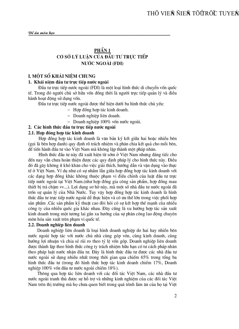 image for page Thực trạng huy động vốn FDI vào Việt Nam trong thời gian qua