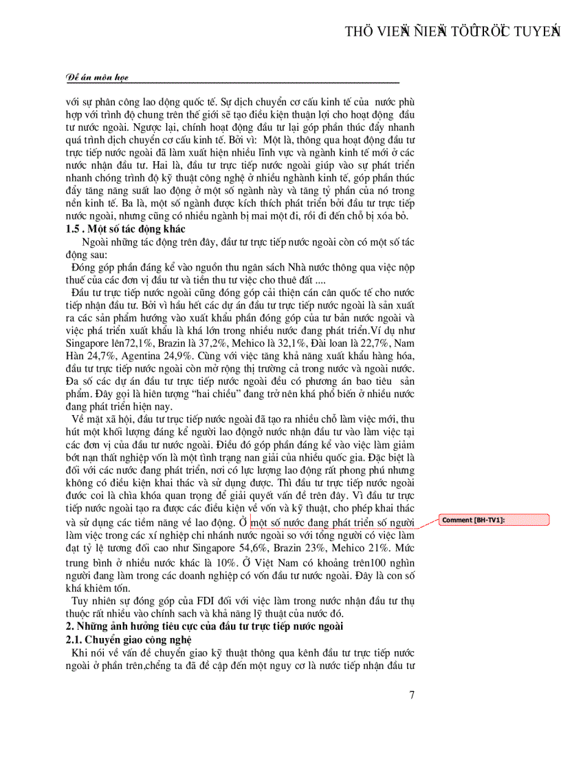 image for page Thực trạng huy động vốn FDI vào Việt Nam trong thời gian qua