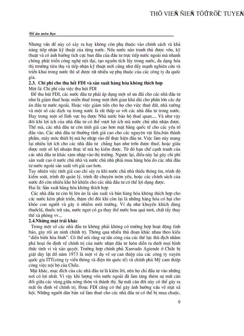 image for page Thực trạng huy động vốn FDI vào Việt Nam trong thời gian qua