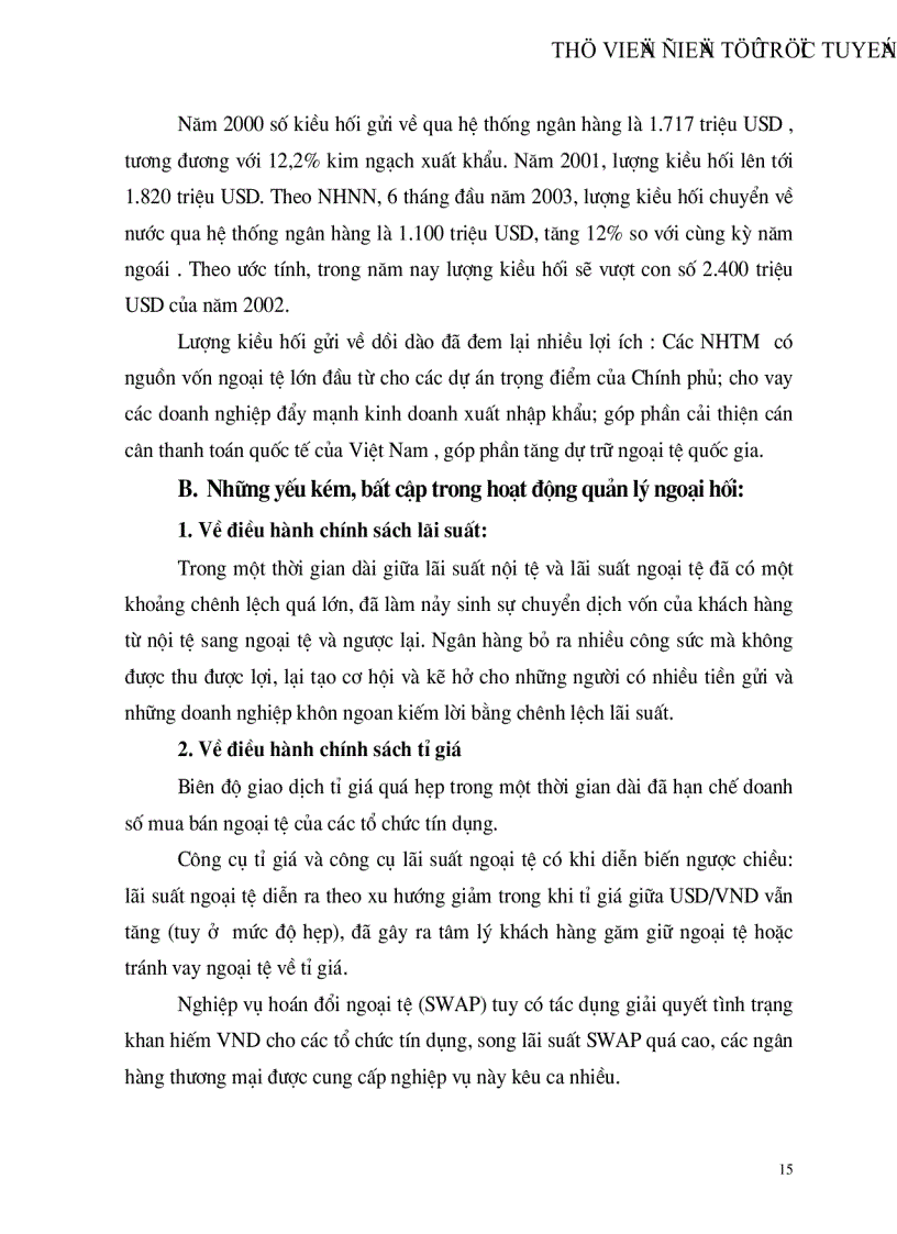 image for page Đánh giá thực trạng chính sách quản lý ngoại hối ở Việt Nam trong thời gian qua và những giải pháp kiến nghị