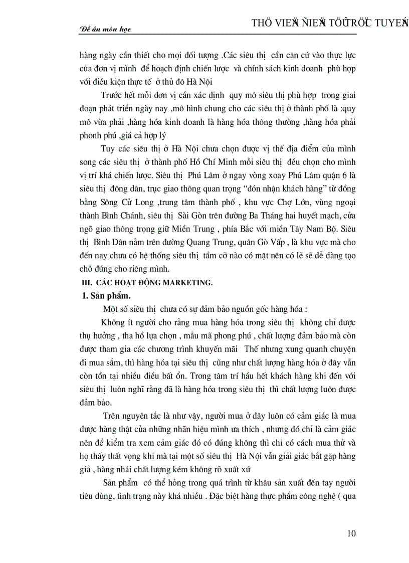 image for page Thực trạng và một số giải pháp nhằm nâng cao hiệu quả hoạt động tại các siêu thị ở Hà Nội