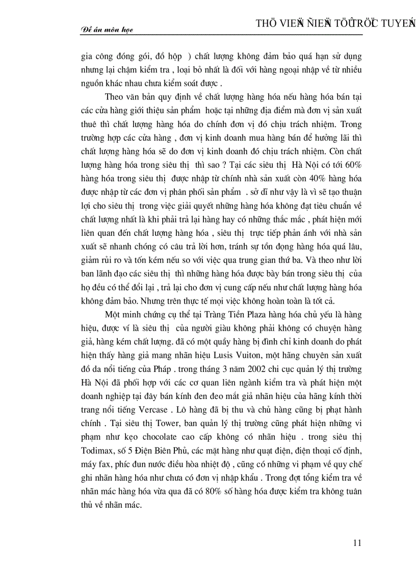 image for page Thực trạng và một số giải pháp nhằm nâng cao hiệu quả hoạt động tại các siêu thị ở Hà Nội