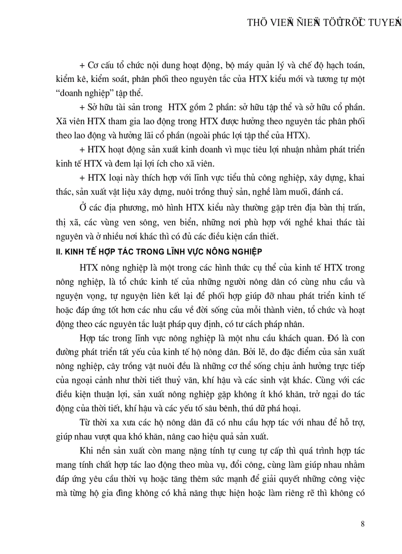 image for page Thực trạng phương hướng và giải pháp để phát triển kinh tế hợp tác xã trong nông nghiệp ở nước ta
