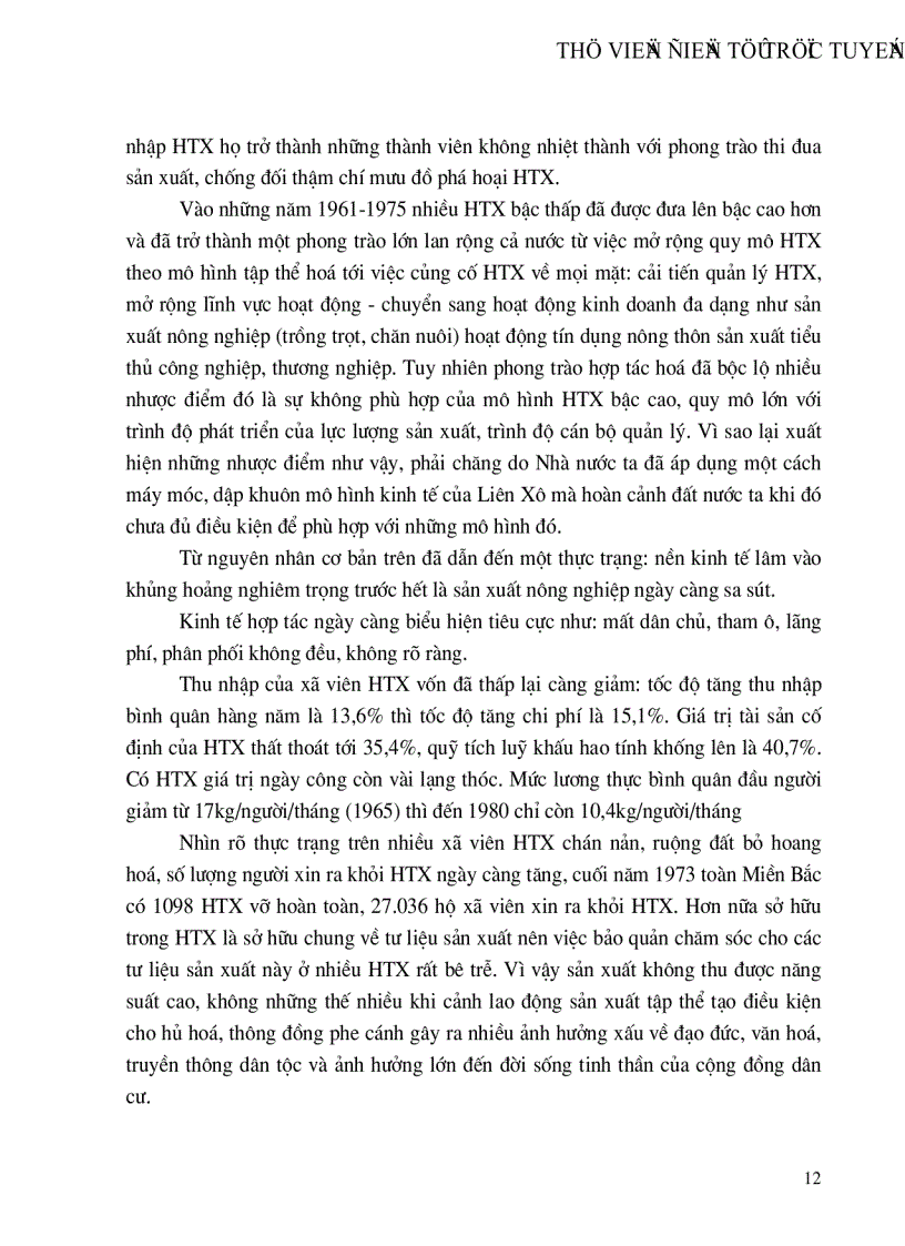 image for page Thực trạng phương hướng và giải pháp để phát triển kinh tế hợp tác xã trong nông nghiệp ở nước ta