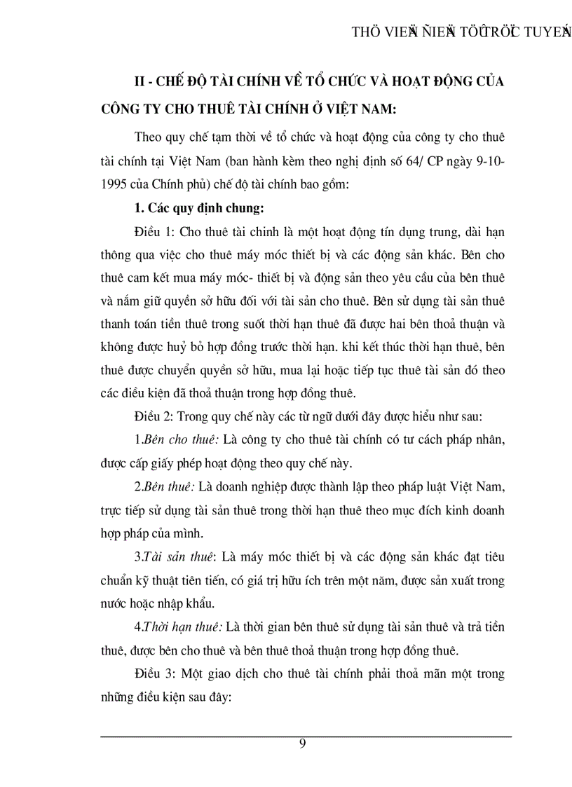 image for page Thực trạng hoạt động thuê mua tài chính chế độ tài chính kế toán thuê mua tài chính và phương hướng hoàn thiện