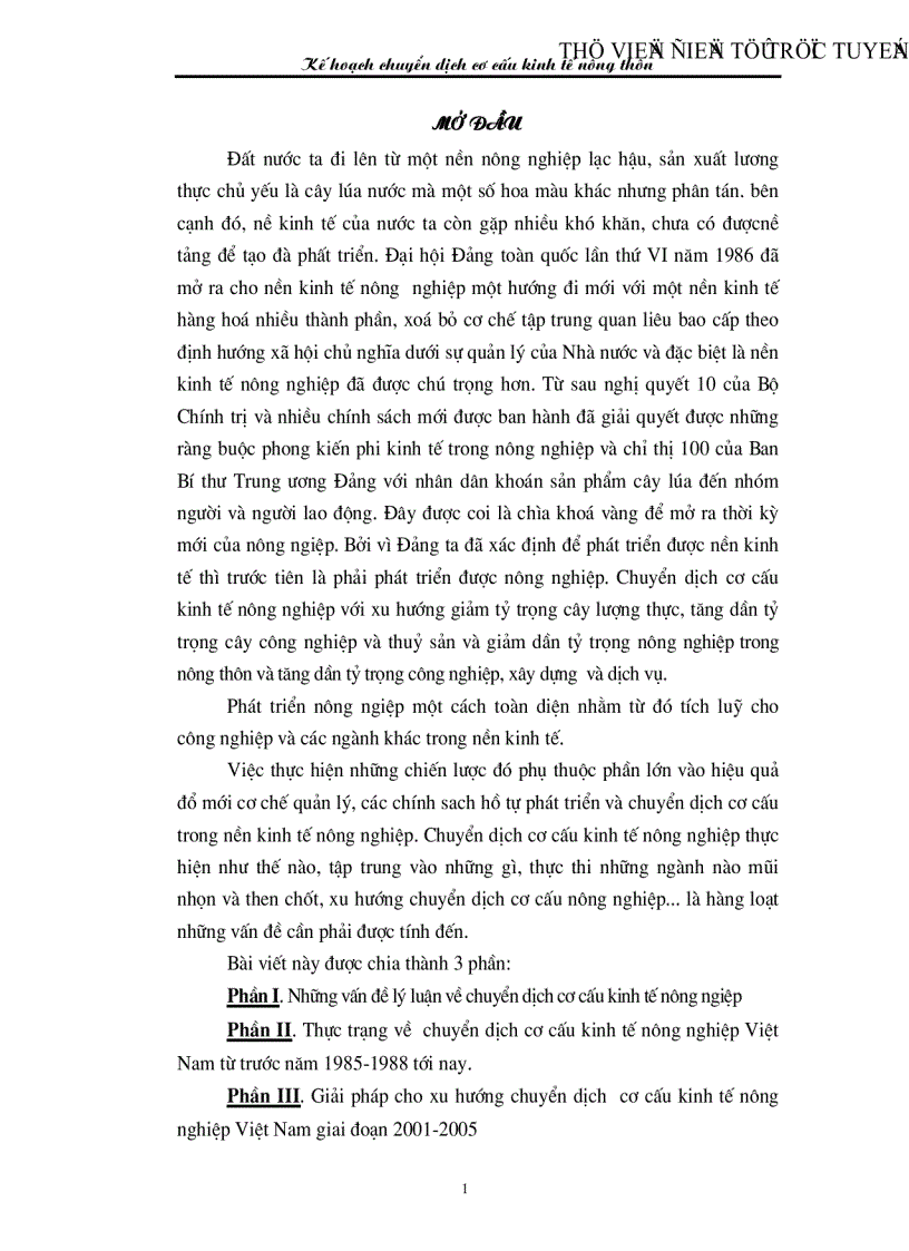 image for page Thực trạng và giải pháp cho xu hướng chuyển dịch cơ cấu kinh tế nông nghiệp Việt Nam