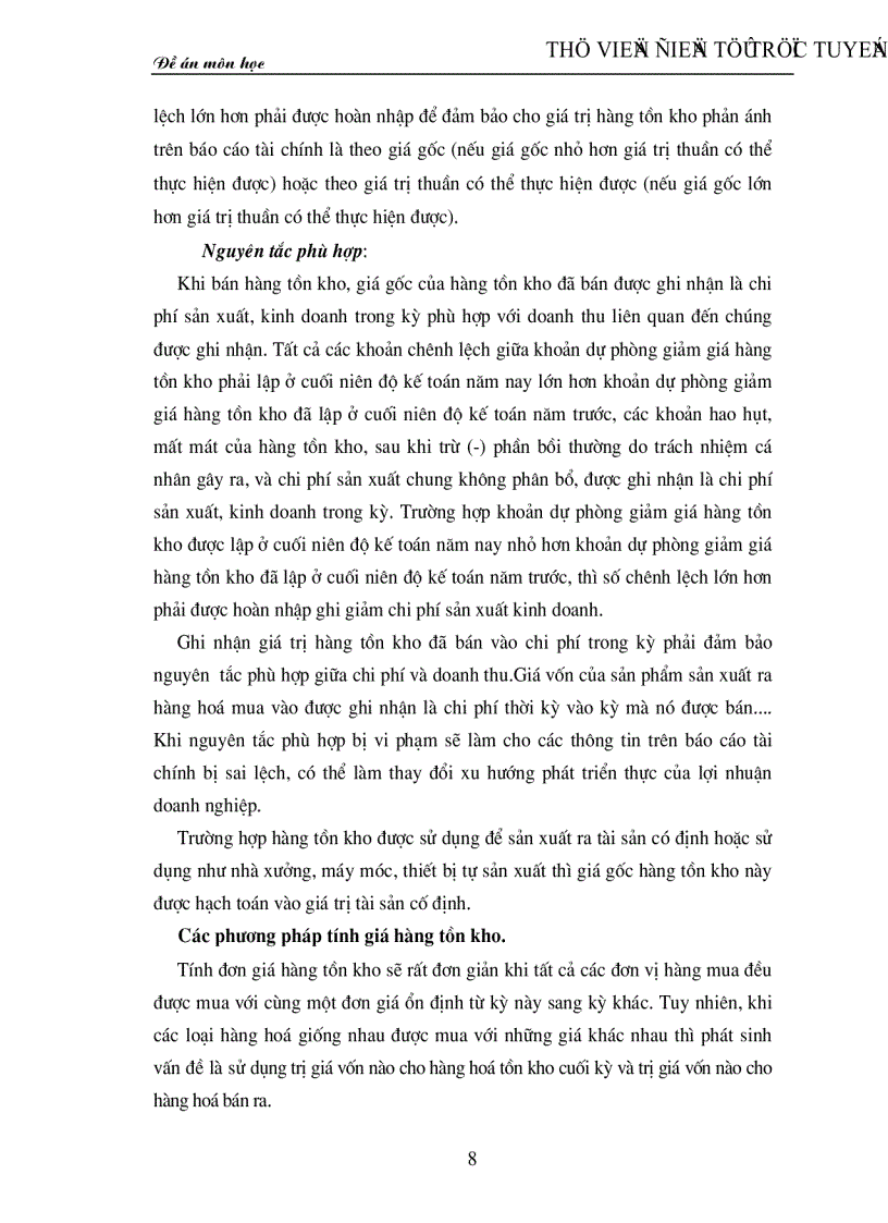 image for page Bàn về hệ thống nguyên tắc và phương pháp tính giá hàng tồn kho trong doanh nghiệp