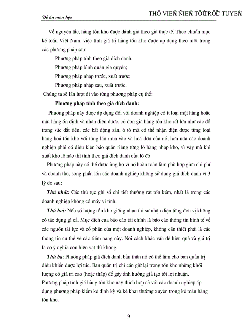 image for page Bàn về hệ thống nguyên tắc và phương pháp tính giá hàng tồn kho trong doanh nghiệp
