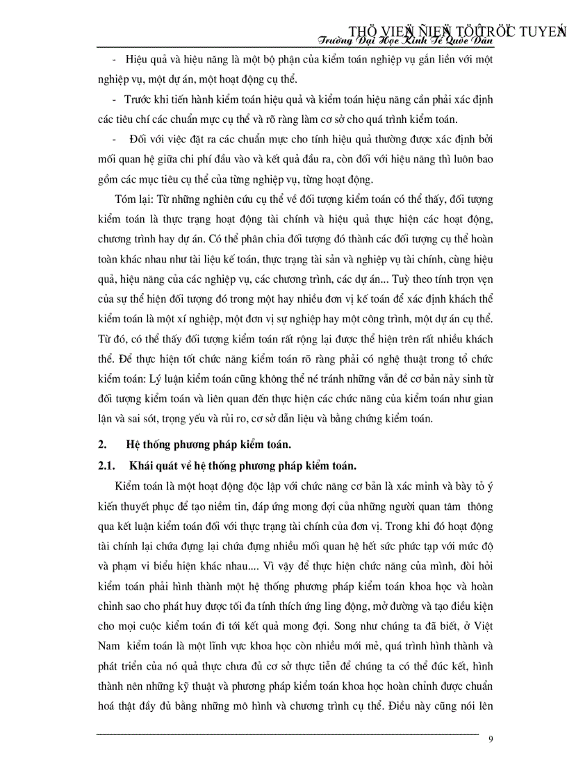 image for page Xác định đối tượng kiểm toán và hình thành phương pháp kiểm toán