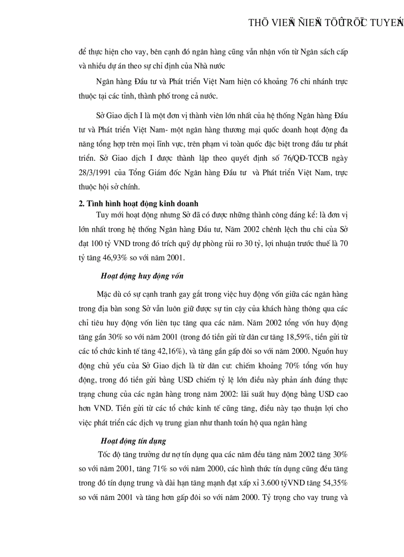 image for page Ứng dụng Marketing vào hoạt động tại sở giao dịch I ngân hàng đầu tư và phát triển Việt Nam