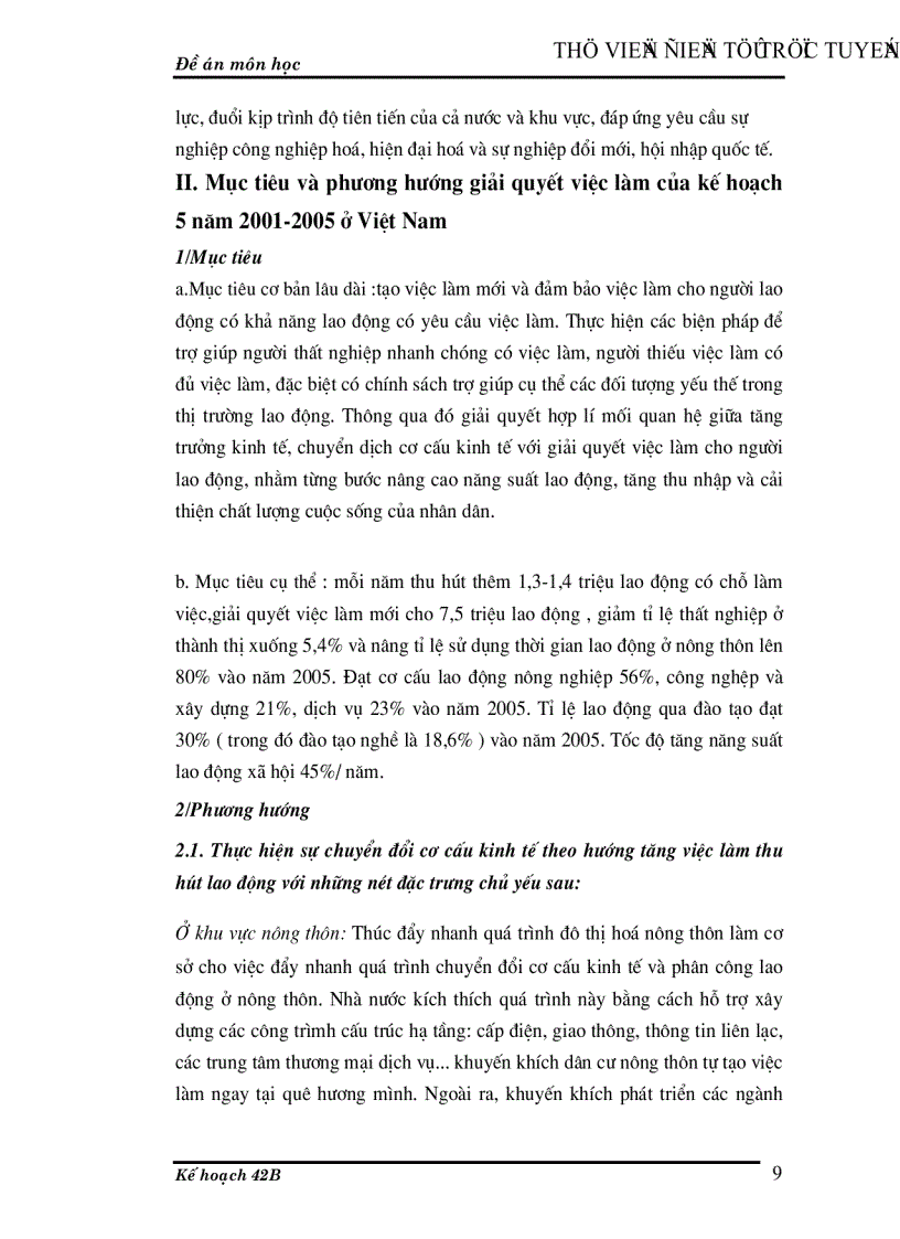 image for page Thực trạng và giải pháp thực hiện kế hoạch lao động việc làm