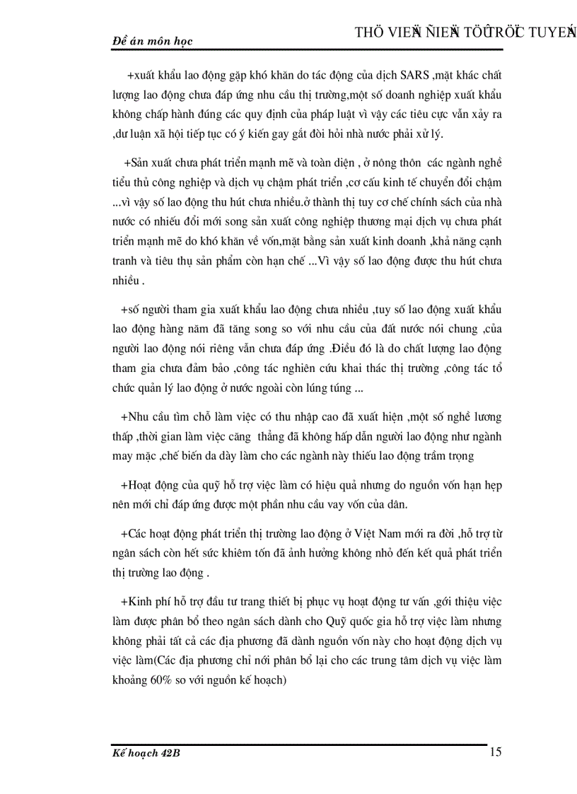 image for page Thực trạng và giải pháp thực hiện kế hoạch lao động việc làm