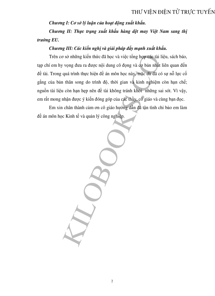 image for page Những thời cơ và thách thức khi xuất khẩu hàng may mặc sang thị trường EU của ngành dệt may Việt Nam