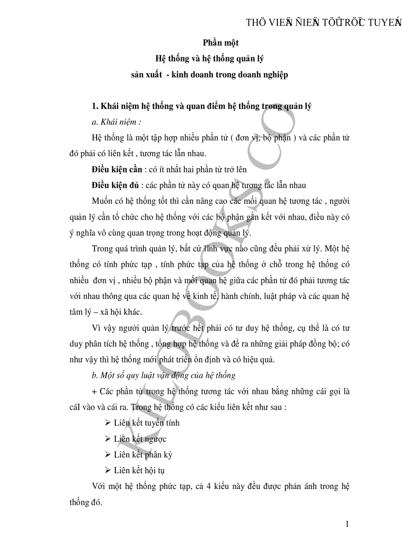 image for page Hệ thống quản lý sản xuất kinh doanh trong doanh nghiệp và nhu cầu thông tin cho việc lập chiến lược kinh doanh của doanh nghiệp
