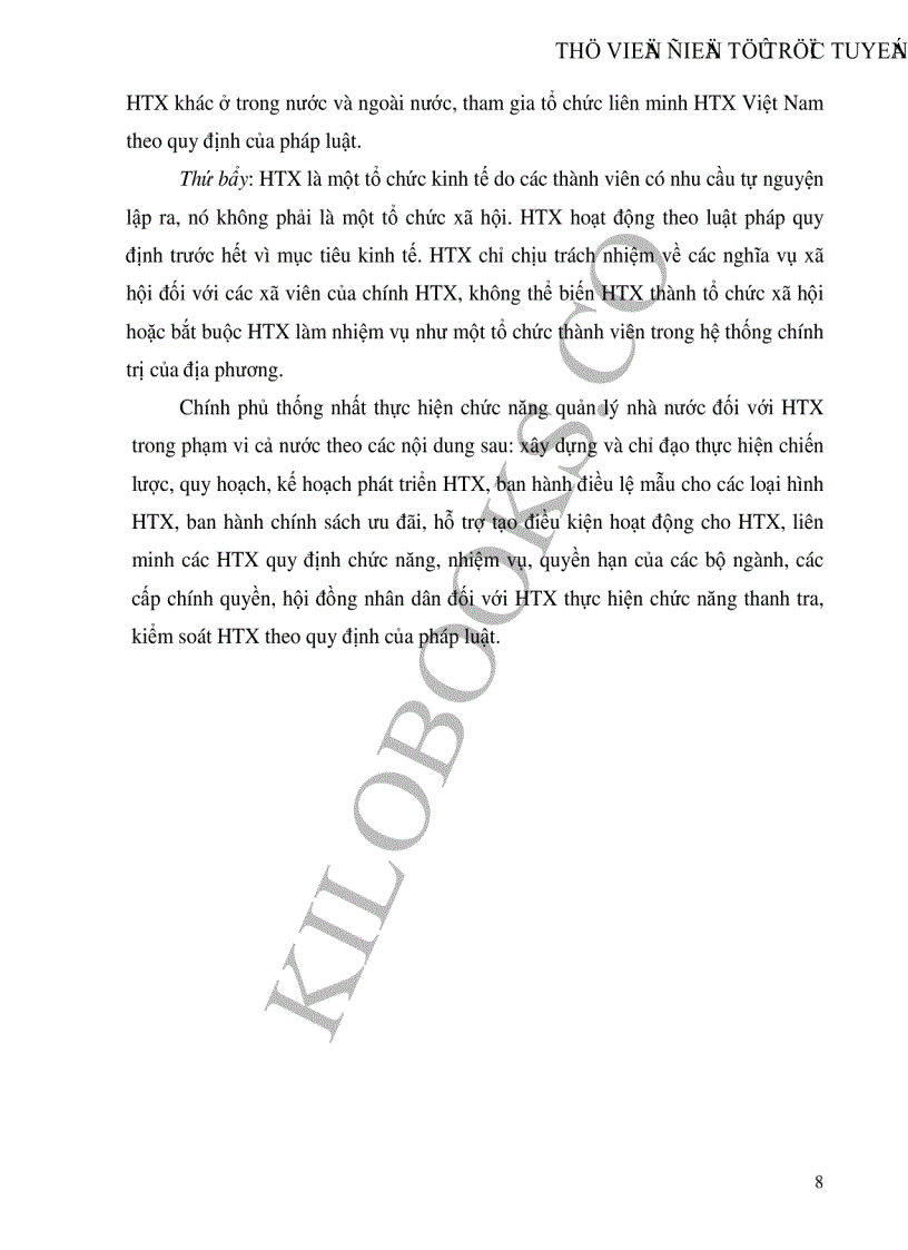 image for page Thực trạng phương hướng và những giải pháp để phát triển kinh tế hợp tác xã nông nghiệp ở nước ta hiện nay