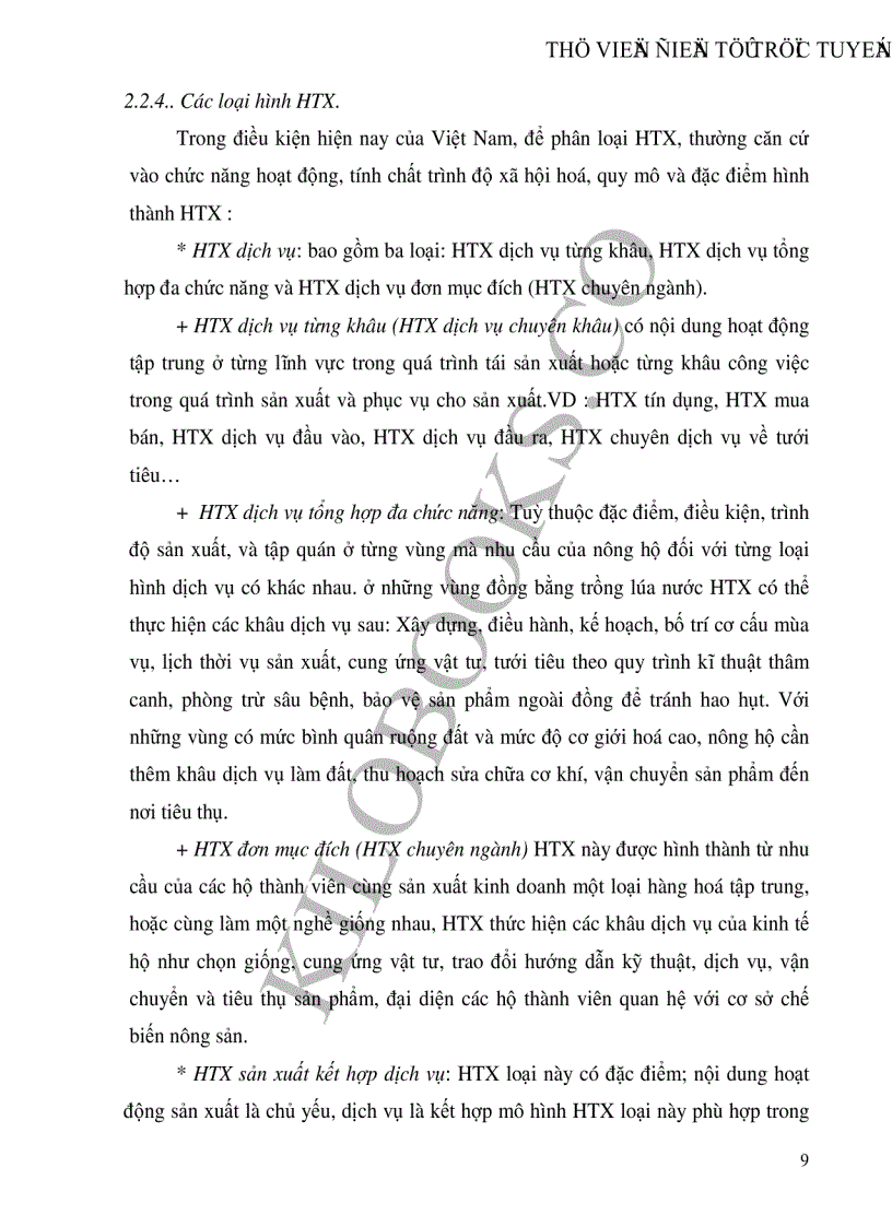 image for page Thực trạng phương hướng và những giải pháp để phát triển kinh tế hợp tác xã nông nghiệp ở nước ta hiện nay
