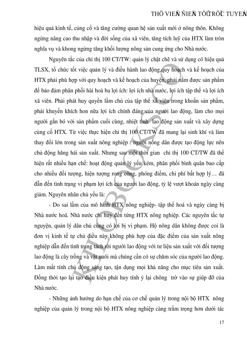 image for page Thực trạng phương hướng và những giải pháp để phát triển kinh tế hợp tác xã nông nghiệp ở nước ta hiện nay