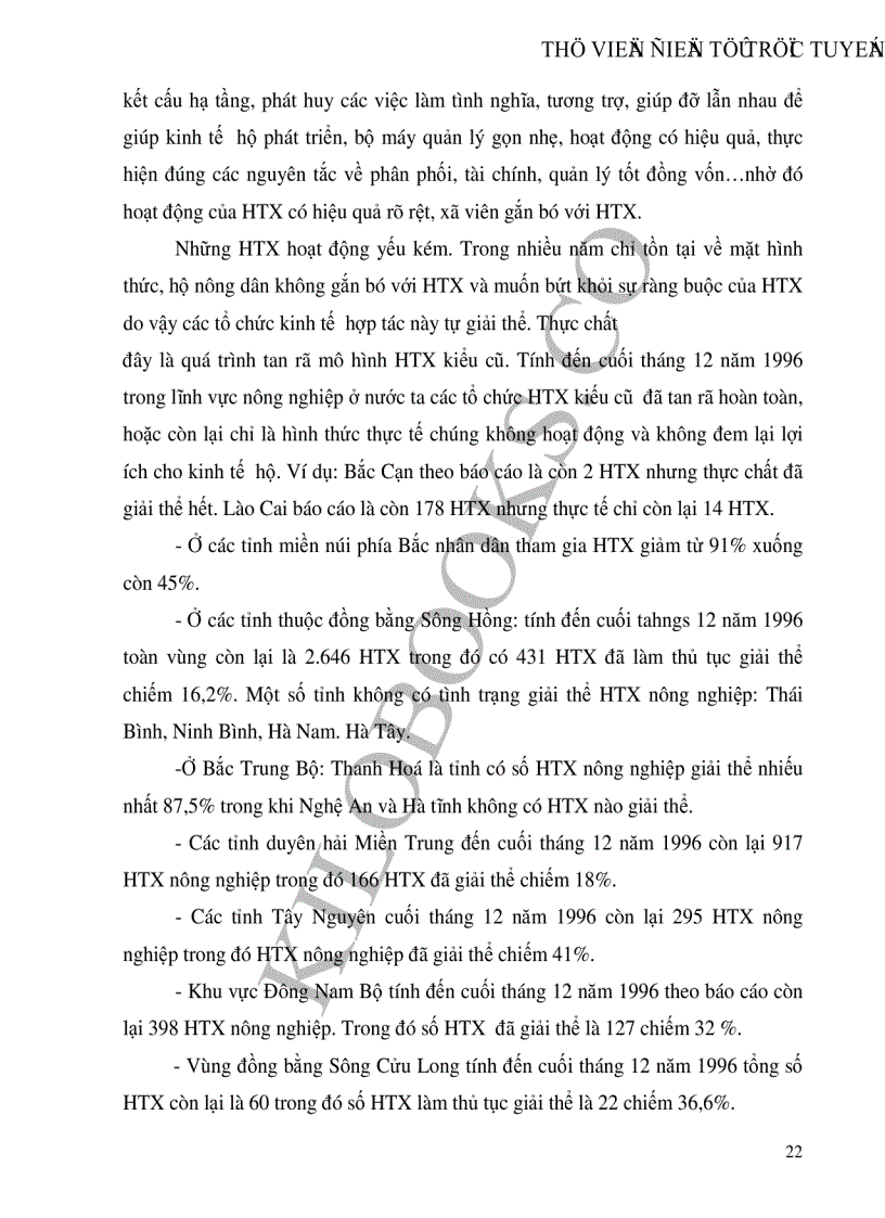 image for page Thực trạng phương hướng và những giải pháp để phát triển kinh tế hợp tác xã nông nghiệp ở nước ta hiện nay