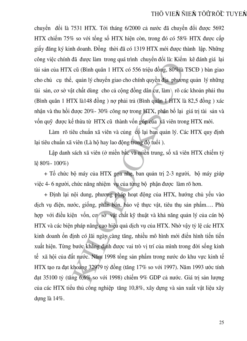 image for page Thực trạng phương hướng và những giải pháp để phát triển kinh tế hợp tác xã nông nghiệp ở nước ta hiện nay