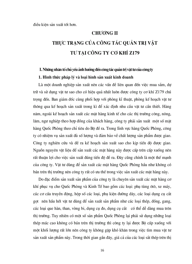 image for page Một số vấn đề về công tác quản trị vật tư tại công ty cơ khí Z179