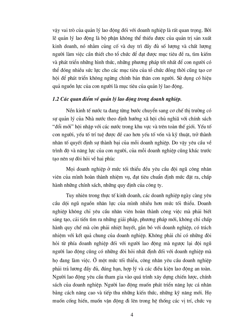 image for page Tổ chức quản lý sử dụng lao động và tiền lương trong công ty Dệt May Hà Nội