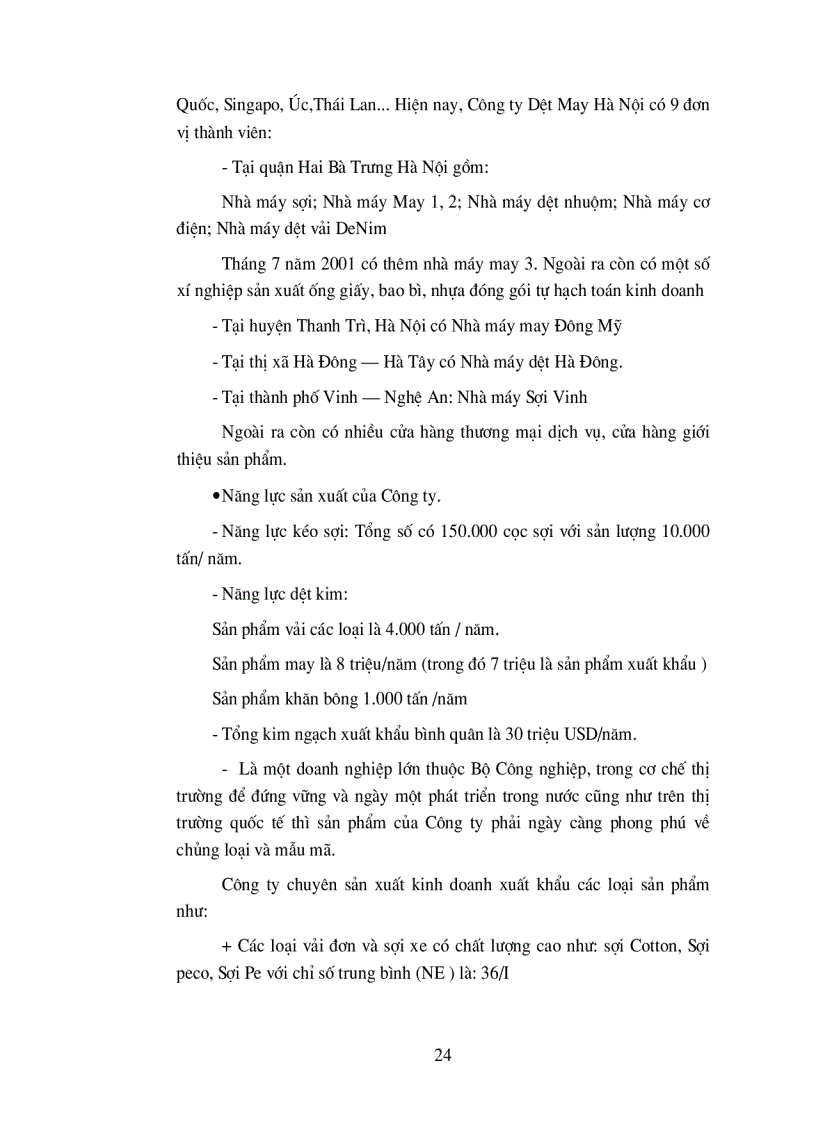 image for page Tổ chức quản lý sử dụng lao động và tiền lương trong công ty Dệt May Hà Nội