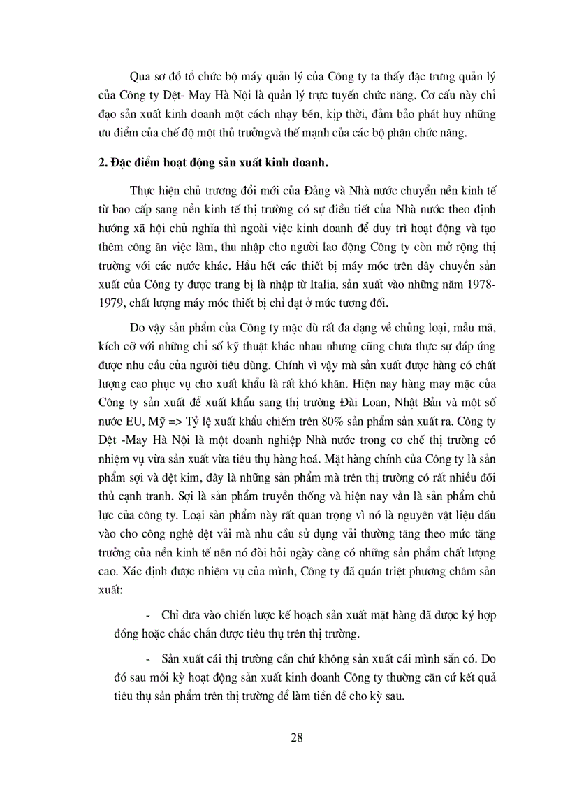 image for page Tổ chức quản lý sử dụng lao động và tiền lương trong công ty Dệt May Hà Nội