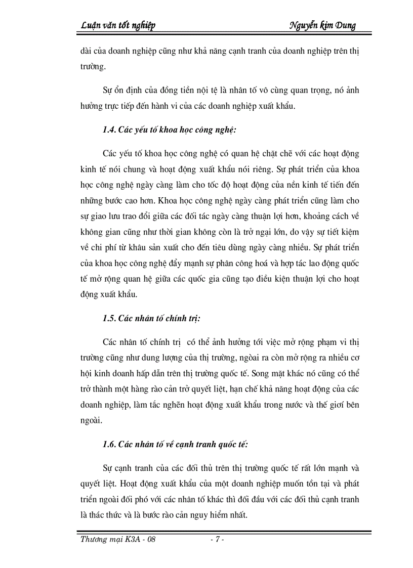 image for page Thực trạng và những giải pháp góp phần thúc đẩy hoạt động xuất khẩu của tổng công ty trong thời gian tới