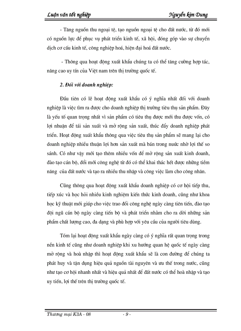 image for page Thực trạng và những giải pháp góp phần thúc đẩy hoạt động xuất khẩu của tổng công ty trong thời gian tới