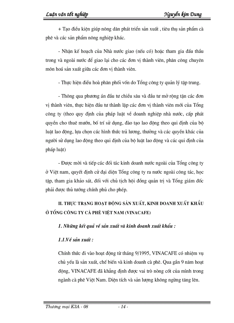 image for page Thực trạng và những giải pháp góp phần thúc đẩy hoạt động xuất khẩu của tổng công ty trong thời gian tới