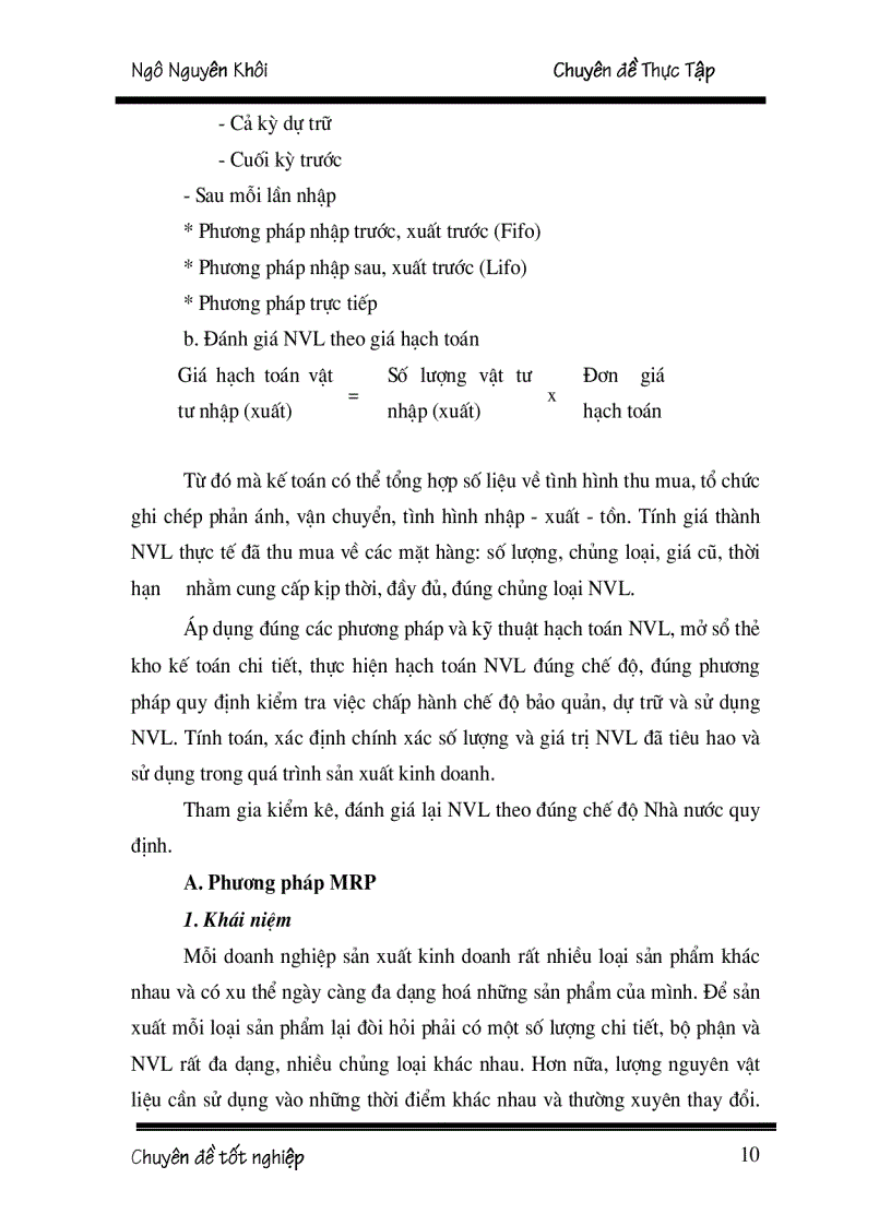 image for page Hoạch định nhu cầu nguyên vật liệu tại Xí nghiệp thép và vật liệu xây dựng Hà Nội