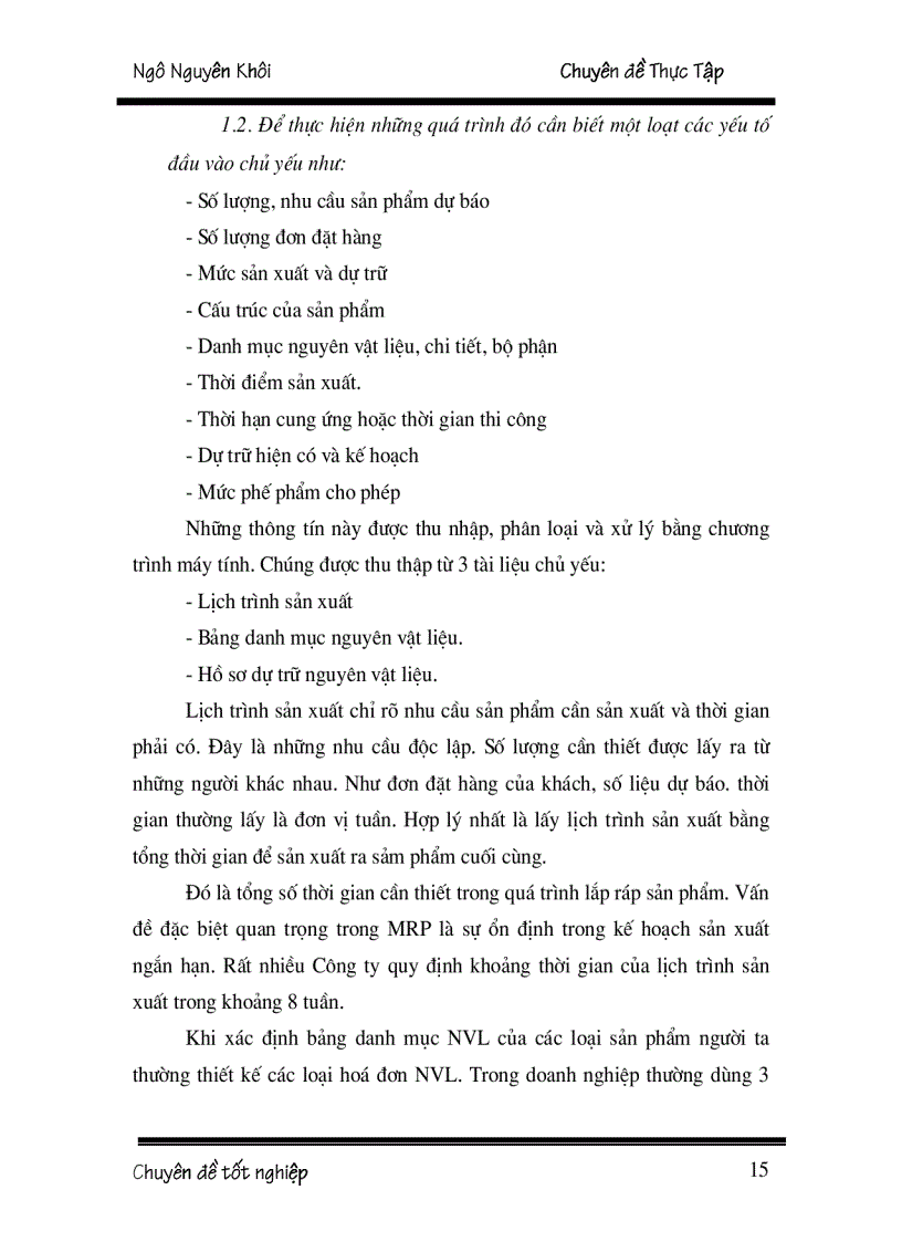 image for page Hoạch định nhu cầu nguyên vật liệu tại Xí nghiệp thép và vật liệu xây dựng Hà Nội