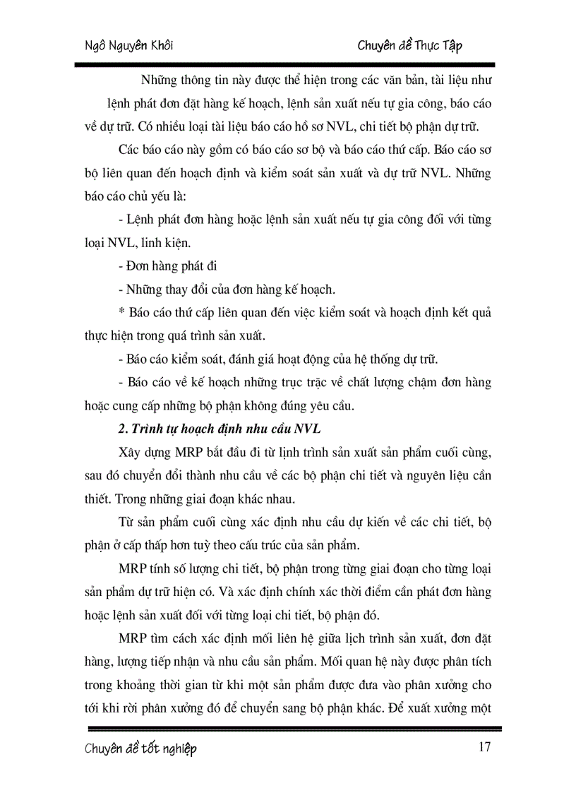 image for page Hoạch định nhu cầu nguyên vật liệu tại Xí nghiệp thép và vật liệu xây dựng Hà Nội