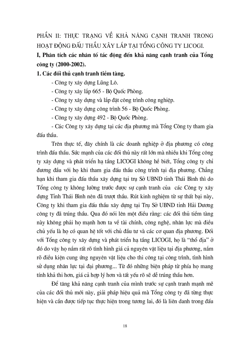 image for page Một số biện pháp nhằm nâng cao khả năng cạnh tranh trong đấu thầu xây lắp ở Tổng công ty xây dựng và phát triển hạ tầng LICOGI